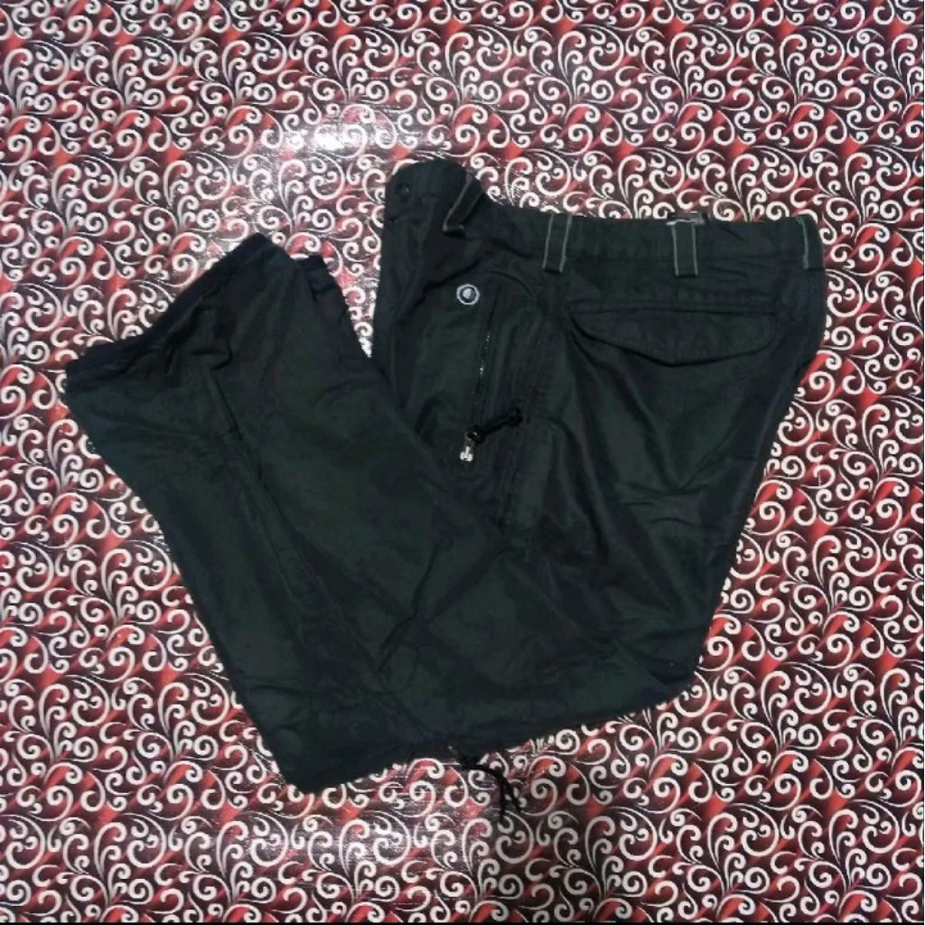 celana snowboard brand burton mulus hitam pekat