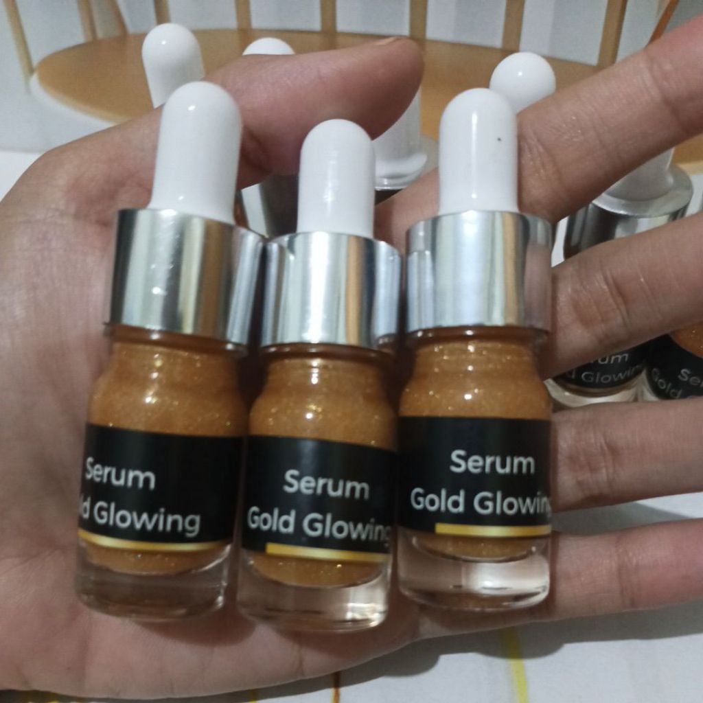 Serum gold glowing bikin wajah glowing seketika