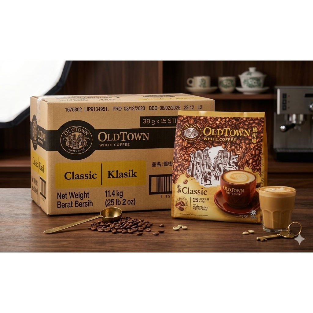 OldTown White Coffee Classic Original Malaysia 20 x 15Sticks x 32Gr