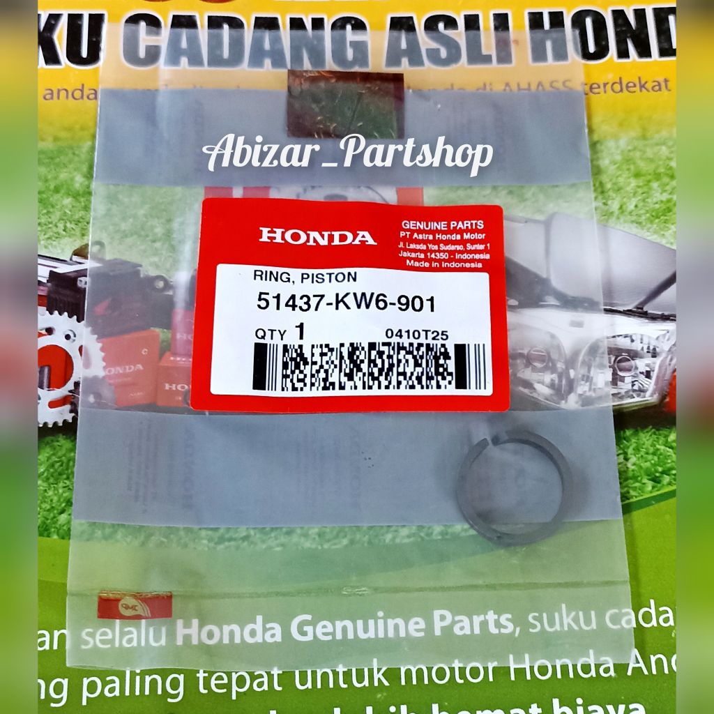 51437KW6901 Ring piston / Ring dumper Suling Shock depan / Ring plastik dumper suling shock depan cb