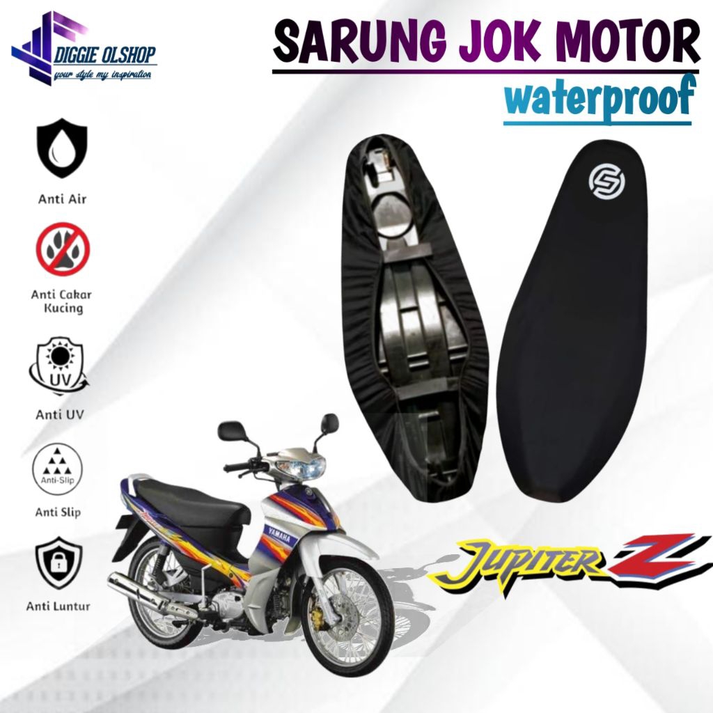 cover jok motor anti air YAMAHA JUPITER Z,JUPITER Z OLD,sarung jok motor anti slip,anti cakar kucing