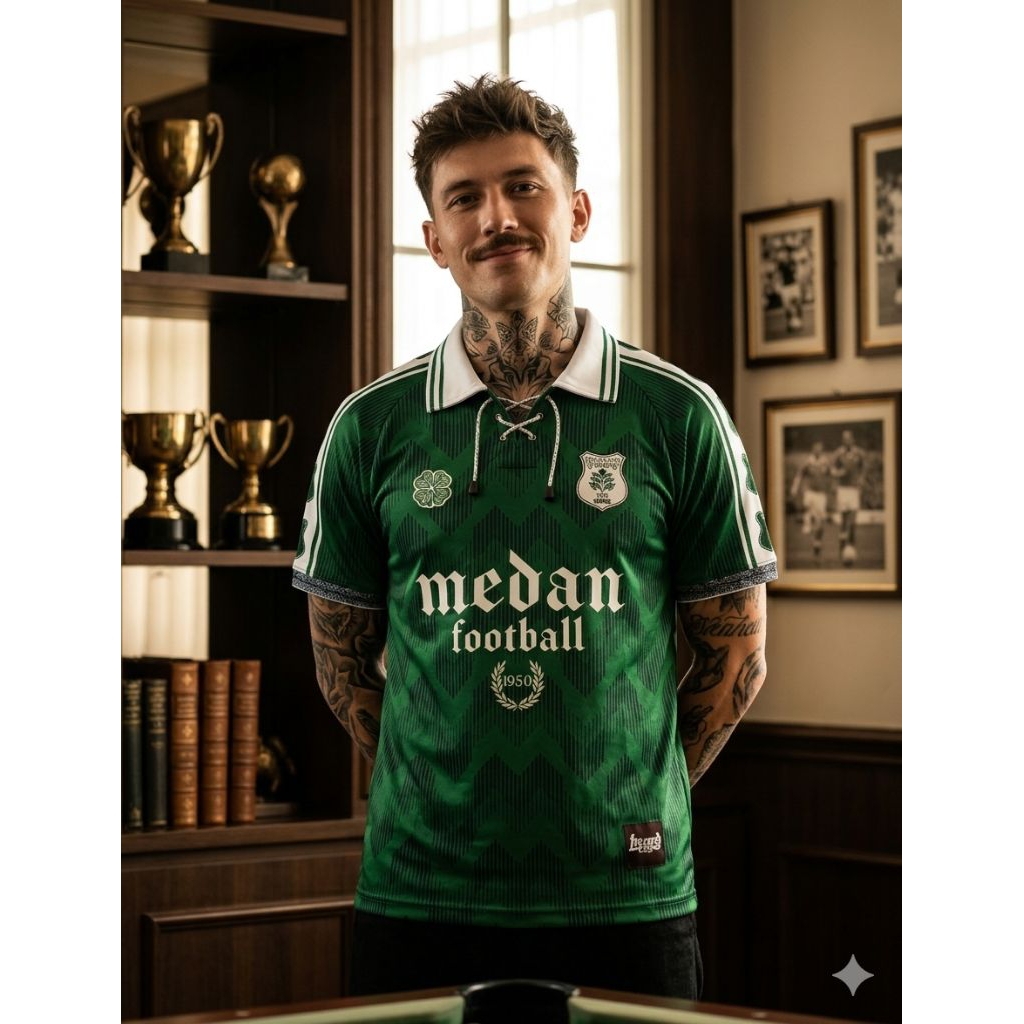 JERSEY RETRO PSMS / MEDAN FOOTBALL / RIBAK SUDE / VINTAGE CASUAL