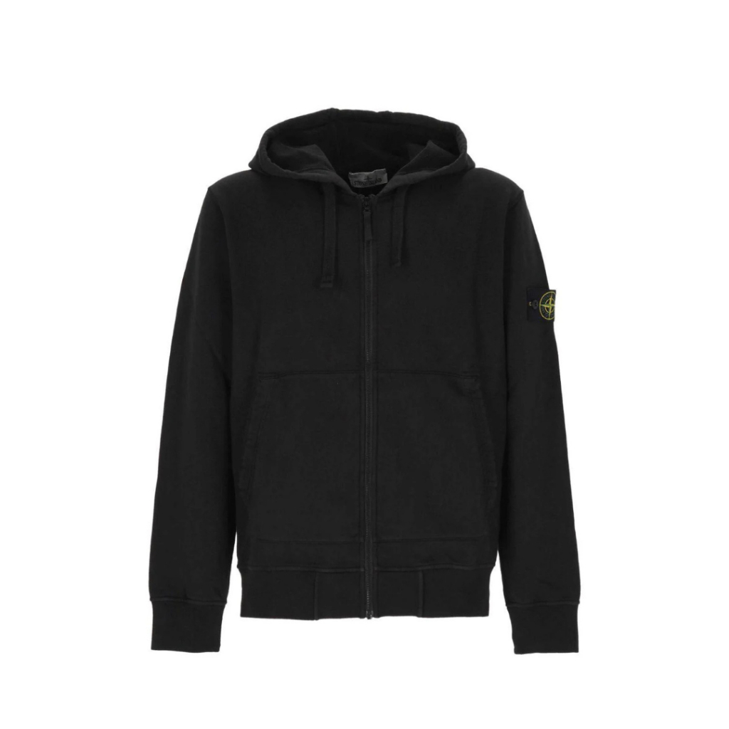 Stone Island Hoodie Zip-up Black K2S156100061S0051 - 100% ORIGINAL