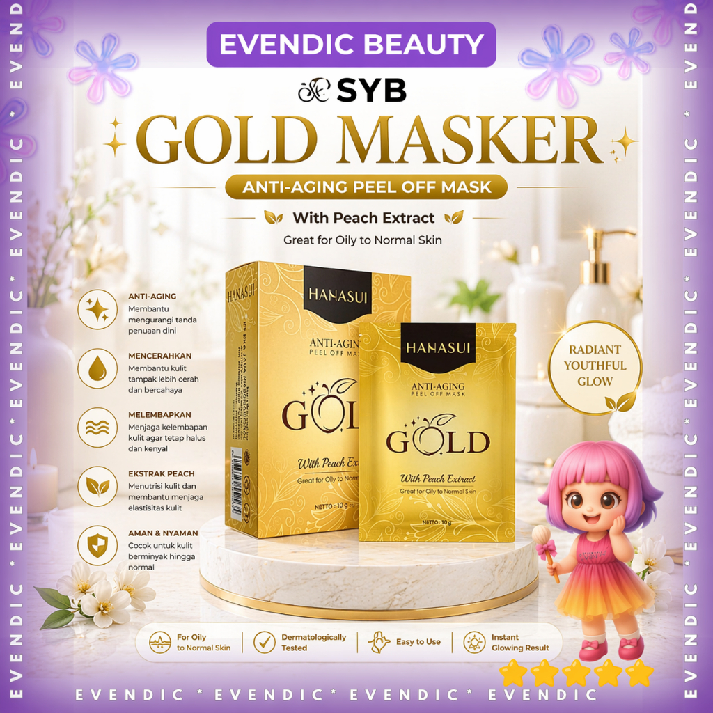 NATURGO GOLD MASKER WAJAH Hanasui / SYB ORIGINAL
