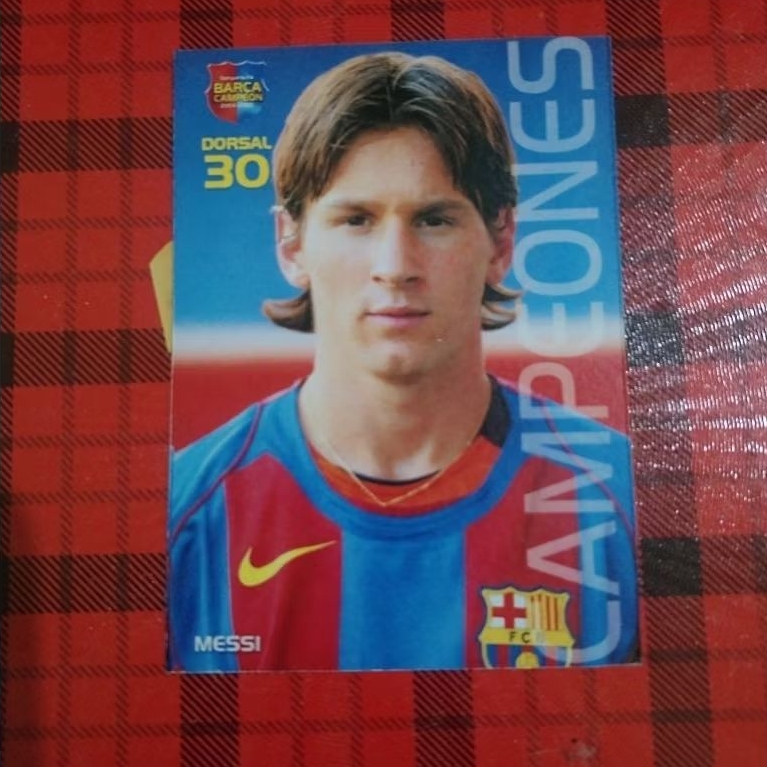Kartu replica Mainan Anak Jadul Bola Messi