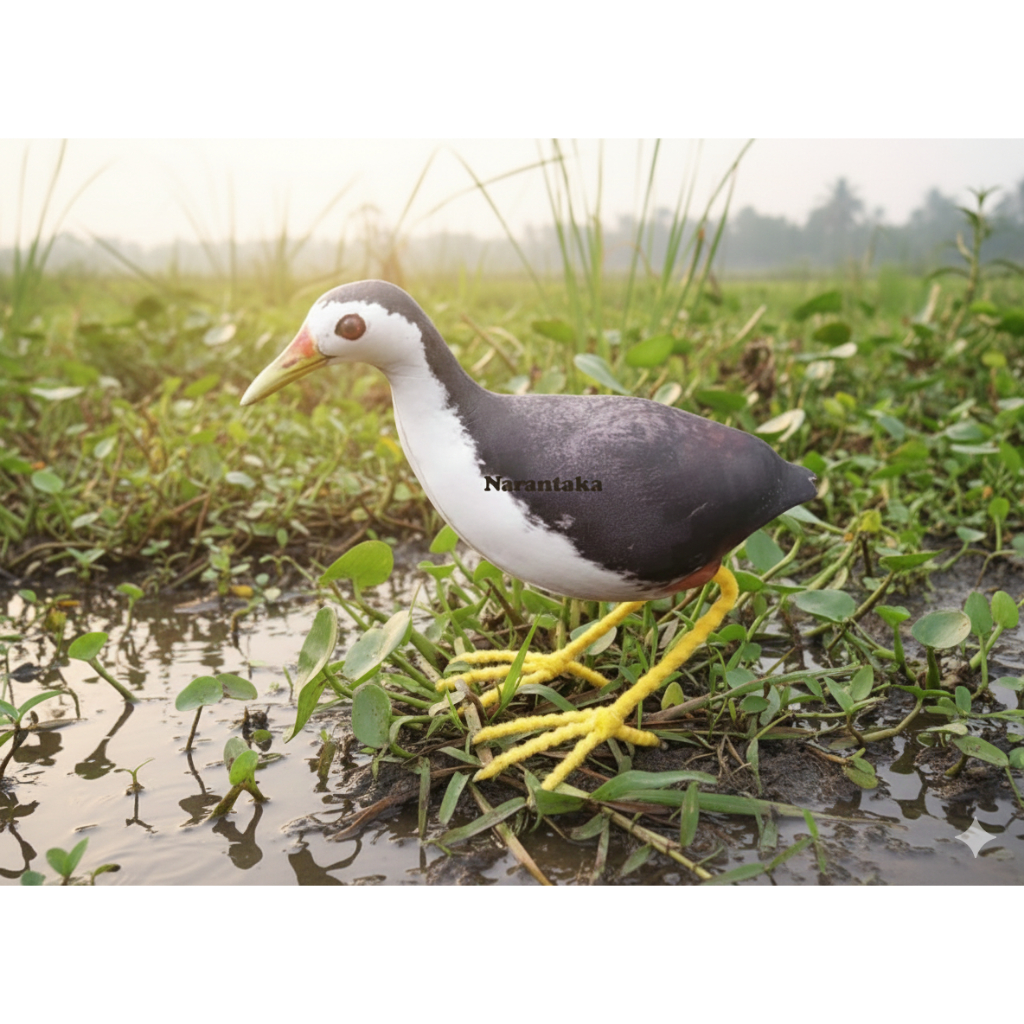 Patung Burung Ruak Ruak - Desain Realistis, Bahan Tahan Air, Ukuran Asli