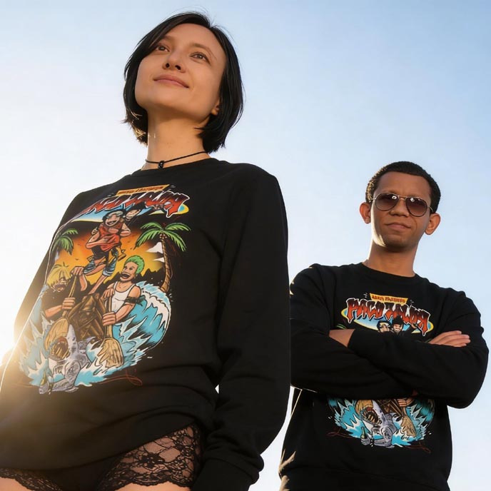 Sweater Aura Farming Pacu Jalur Crewneck Unisex Sweatshirt Bahan Cotton Fleece Adem & Nyaman || REAL