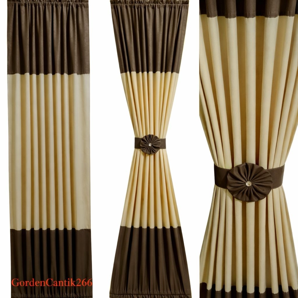 Gorden Minimalis Premium Motif Bunga | Tirai Jendela Elegan Terlaris