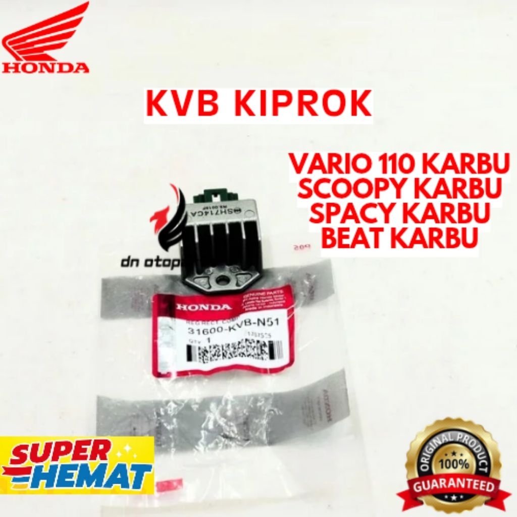 KIPROK ORIGINAL HONDA KODE KVB, KIPROK VARIO KARBU, KIPROK  BEAT KARBU, KIPROK SCOOPY KARBU, KIPROK 
