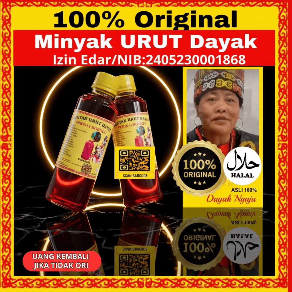 MINYAK URUT DAYAK 100% ORIGINAL ASLI KALIMANTAN / MINYAK URUT DAYAK ASLI KALIMANTAN ORI