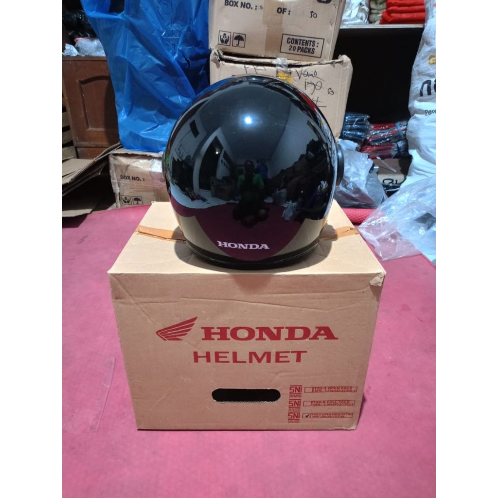 Helm Scoopy Hitam All Size original Honda