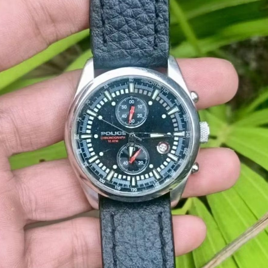 Jam Tangan Original Police Chronograph Quartz