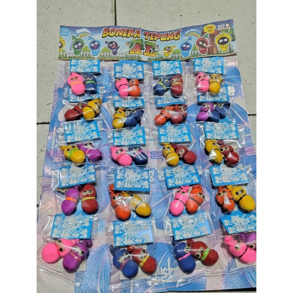 20 Pcs Boneka tepung/pocong sudah lembaran