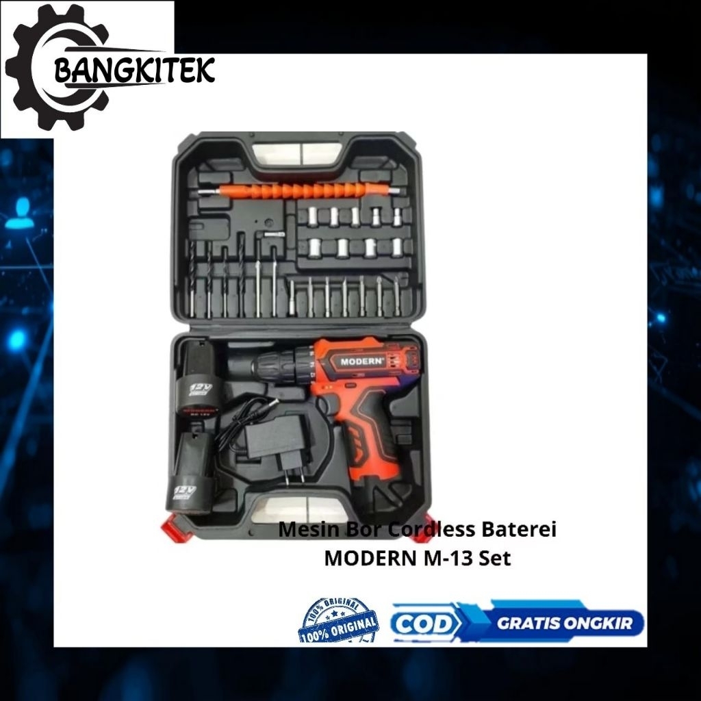 Bor Baterai Set MODERN M-13 Set/Bor Cordless Baterai 12V