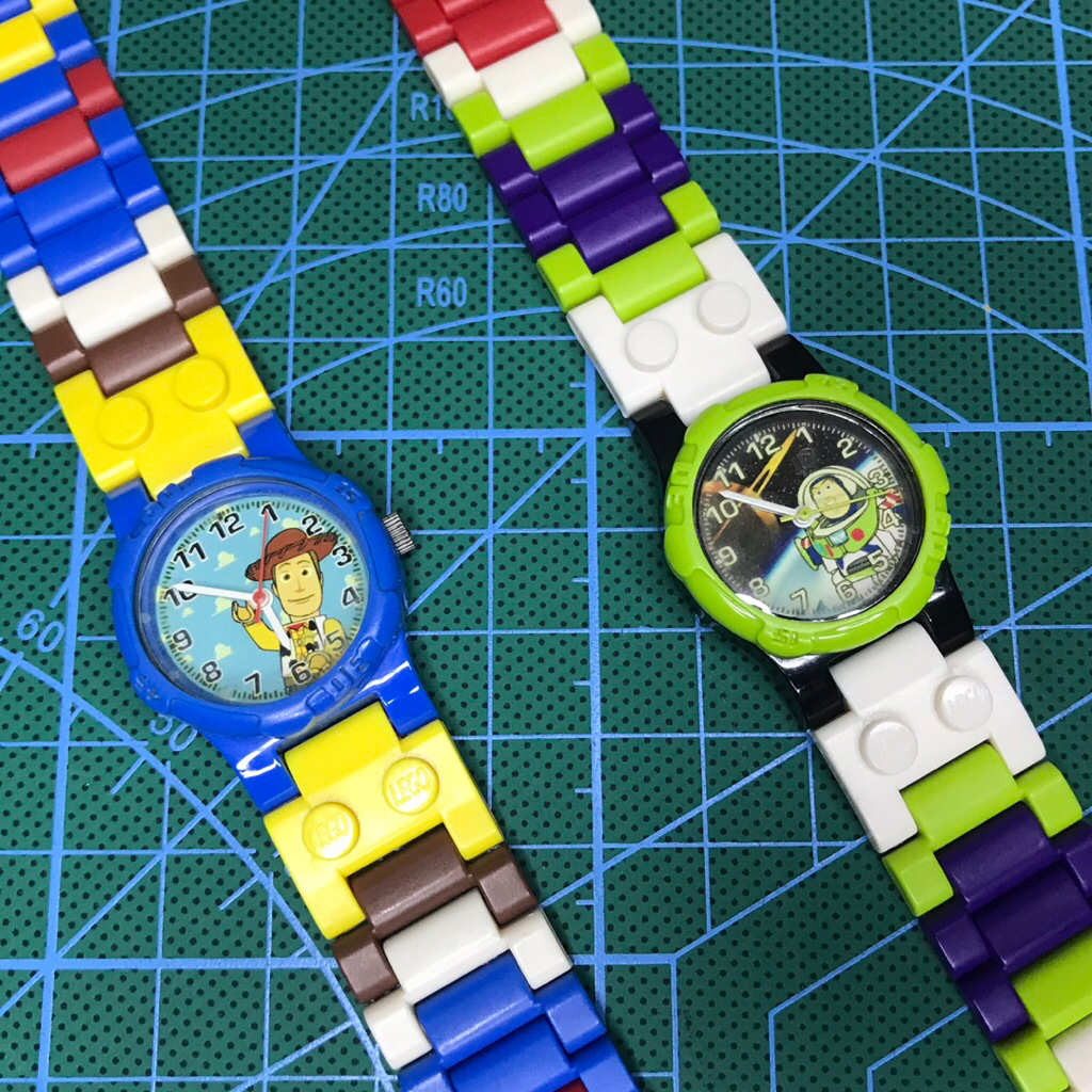 Jam Lego Toy Story 3 Woody & Buzz Lightyear Watch Set 2010 Extremly Rare Item [PRELOVED]