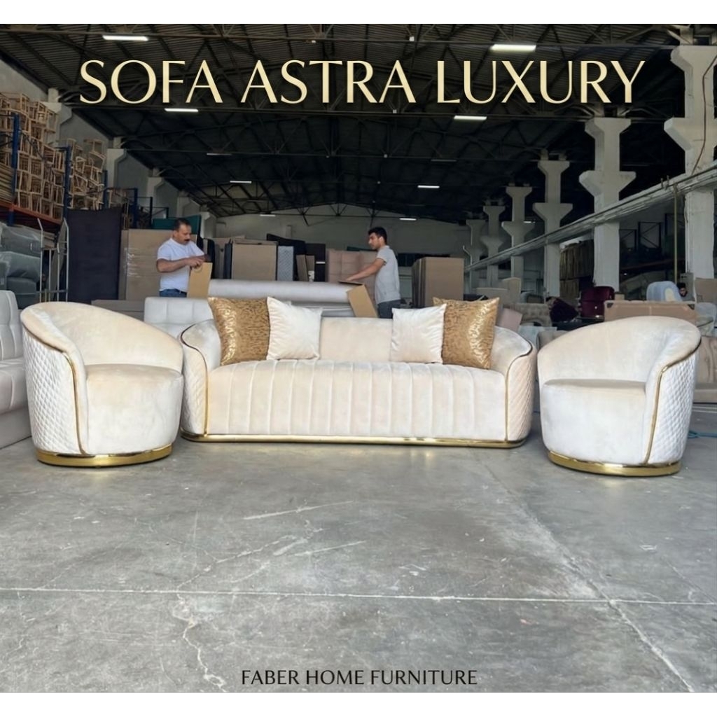 Sofa Astra Luxury Series , Sofa Tamu Sultan Minimalis Modern