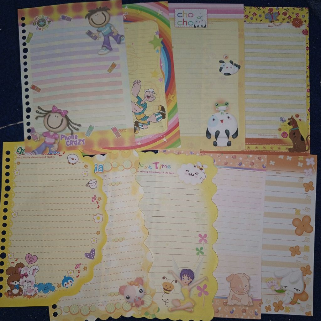 [ HARGA PERLEMBAR - MINIMAL ORDER 5 LEMBAR — YELLOW VER ] KERTAS BINDER A5 20 RING NON HARVEST TIPIS