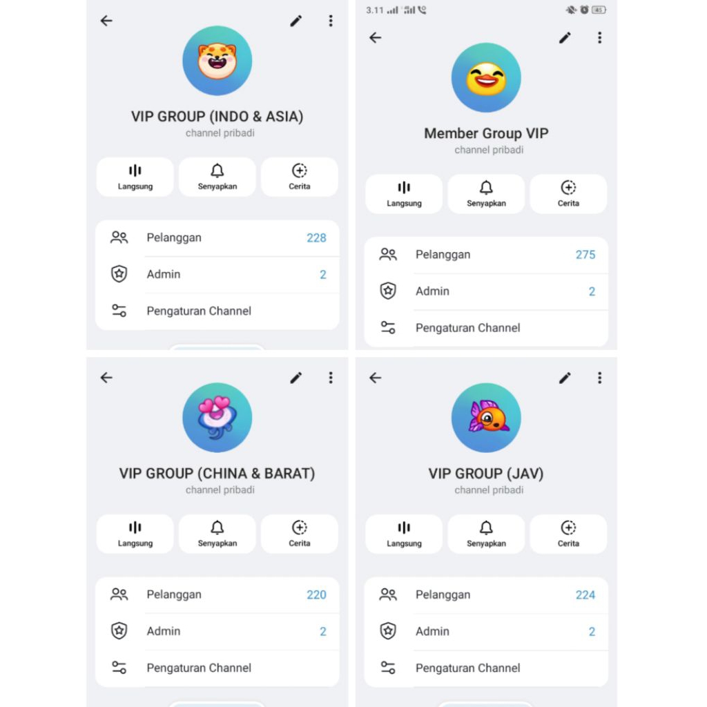 FILM TERSIMPAN DALAM 4 GRUP TELEGRAM