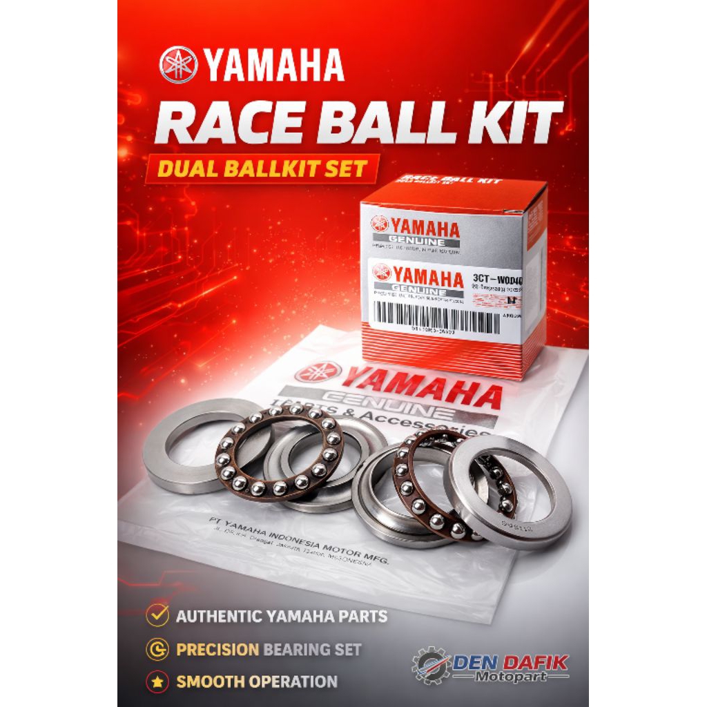 Komstir Set Assy Yamaha Vixion (Old & New) 3C1 Original - Bearing Leher Setang