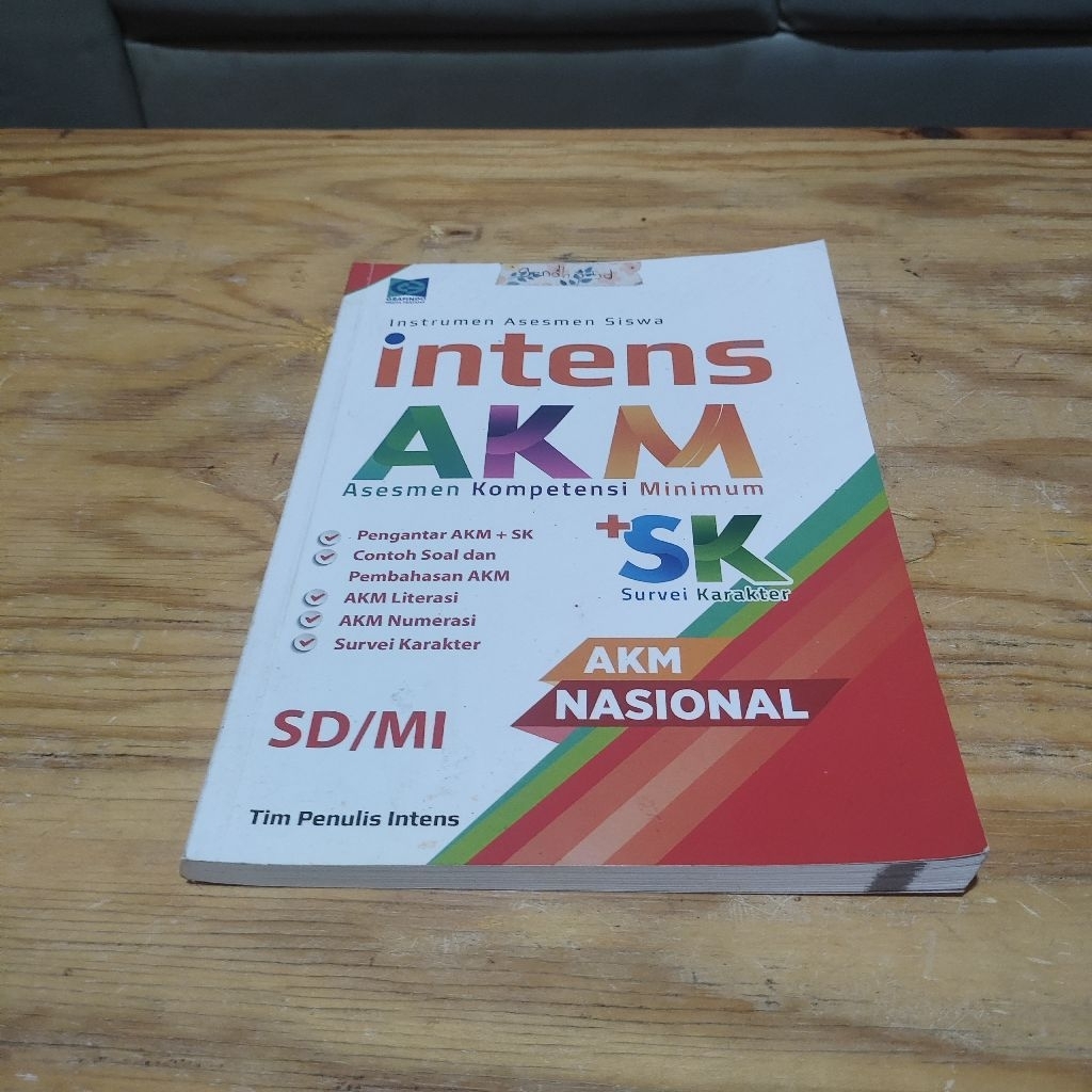 Buku Intens AKM + SK SD AKM Nasional