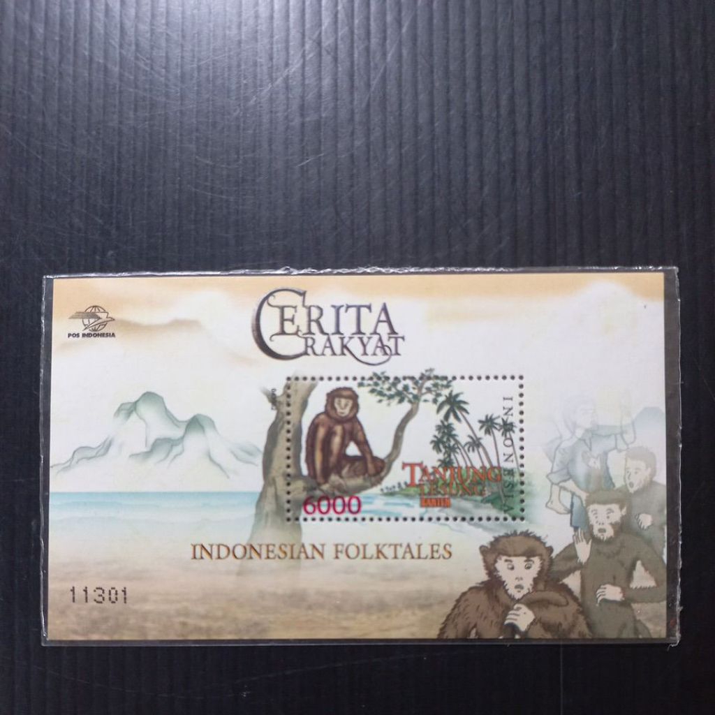 SOUVENIR SHEET PRANGKO PERANGKO INDONESIA CERITA RAKYAT 2004