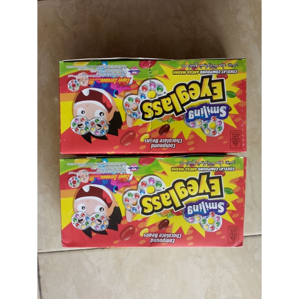 Permen Kacamat Coklat Smiling Eyeglass