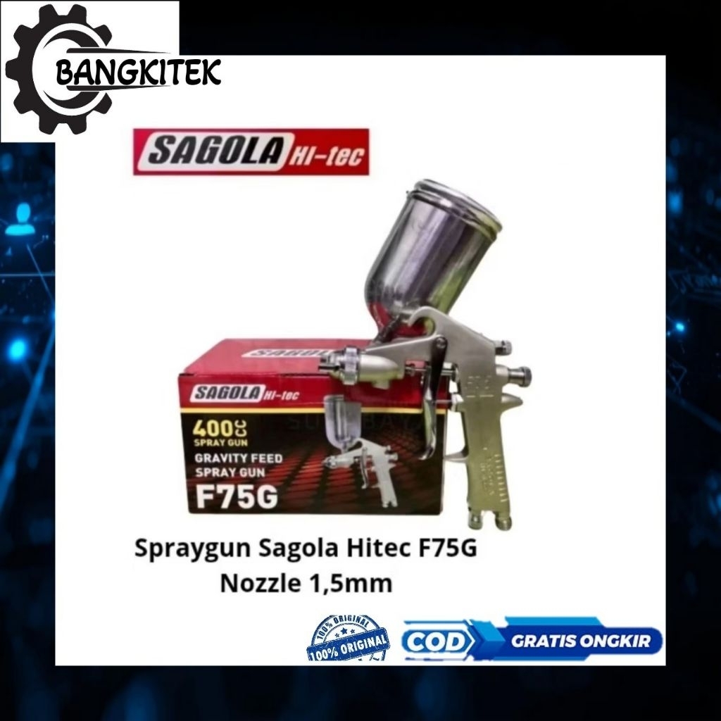 Spray Gun Sagola F75G Hitec/Sped Cat Sagola F75G Hitec/Semprotan Cat Sagola F75G