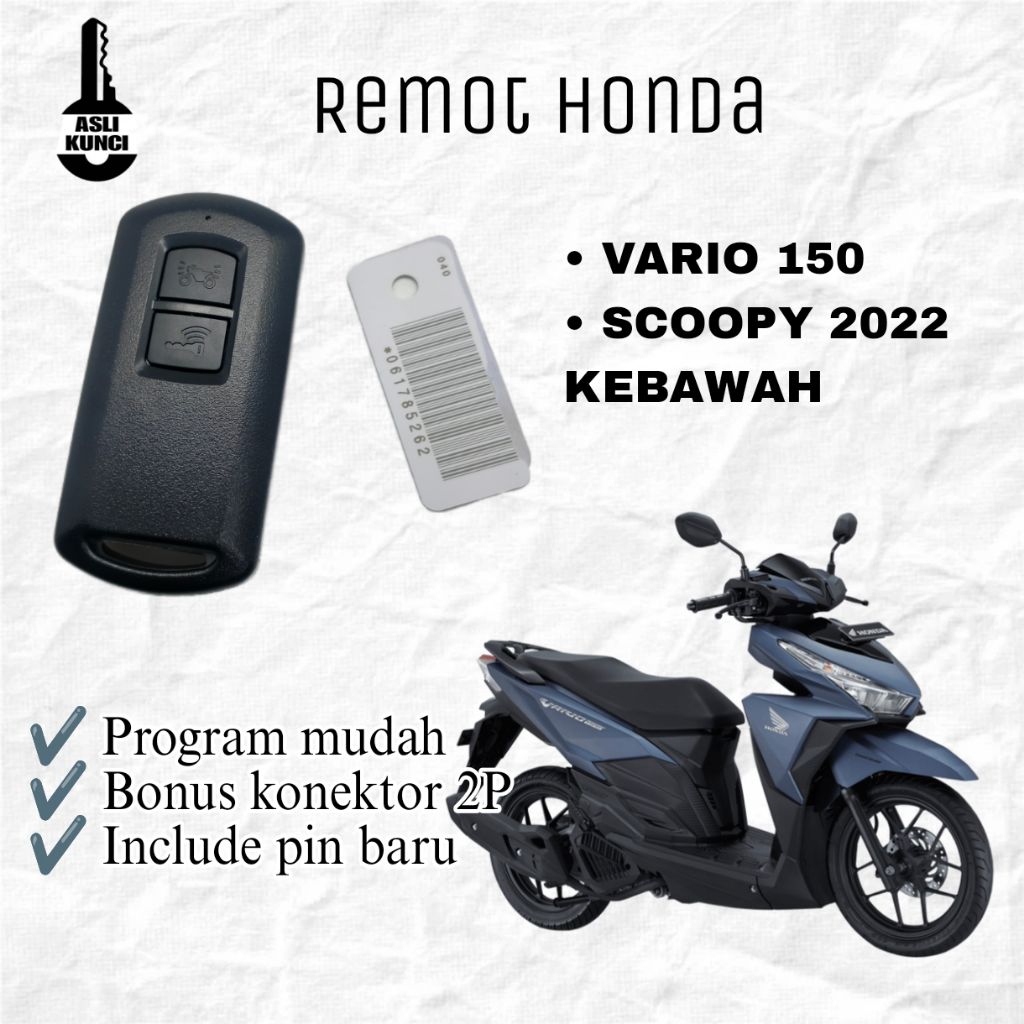 Remot Keyless Vario 150. Keyless Scoopy. Remot Keyless motor
