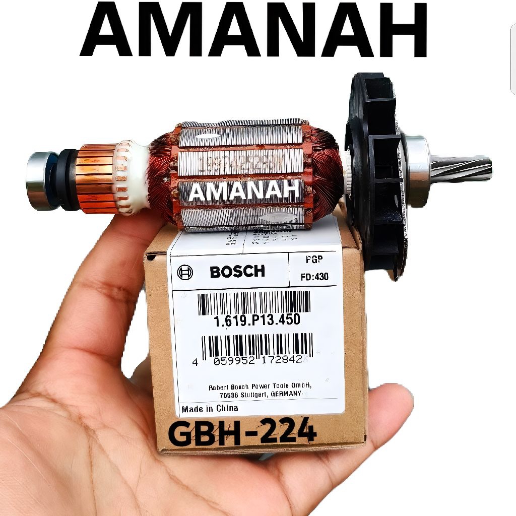 Angker armature bosch GBH2-24 DRE untuk mesin bor drill rotary hammer Bosch