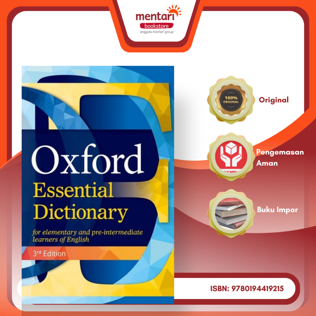 Kamus Oxford Essential Dictionary 3rd Edition Original | Kamus Bahasa Inggris Oxford