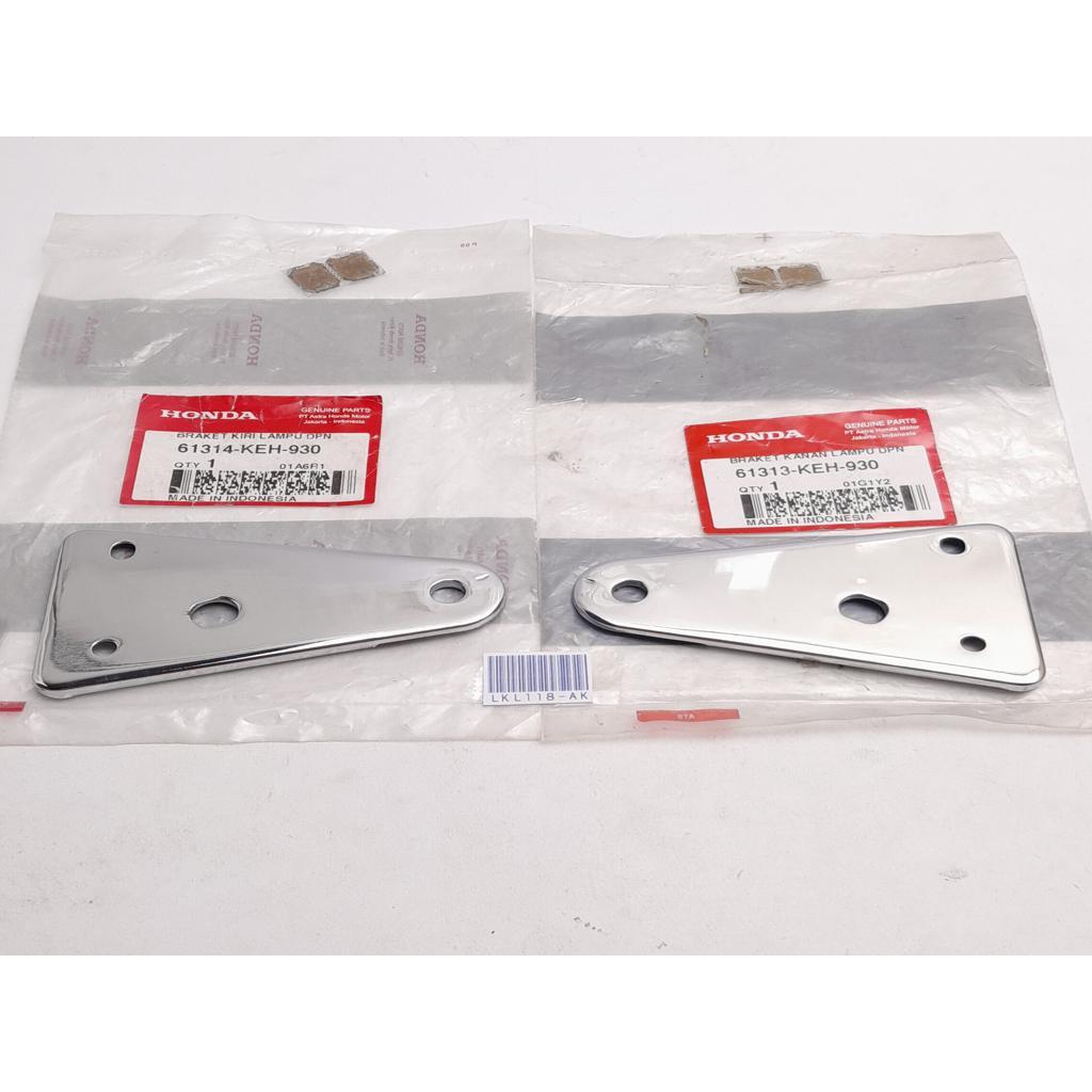 HONDA MEGAPRO HIU PRIMUS KUPINGAN DUDUKAN BRACKET LAMPU DEPAN 61314-KEH-930 61313-KEH930