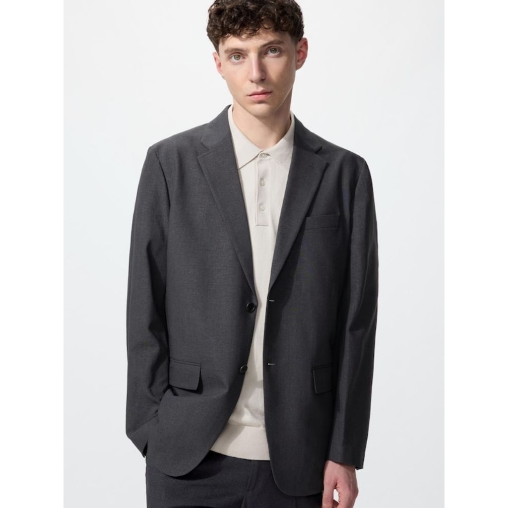 UNIQLO Jas Pria Jaket Miracle Air Sense Serupa Wol Original