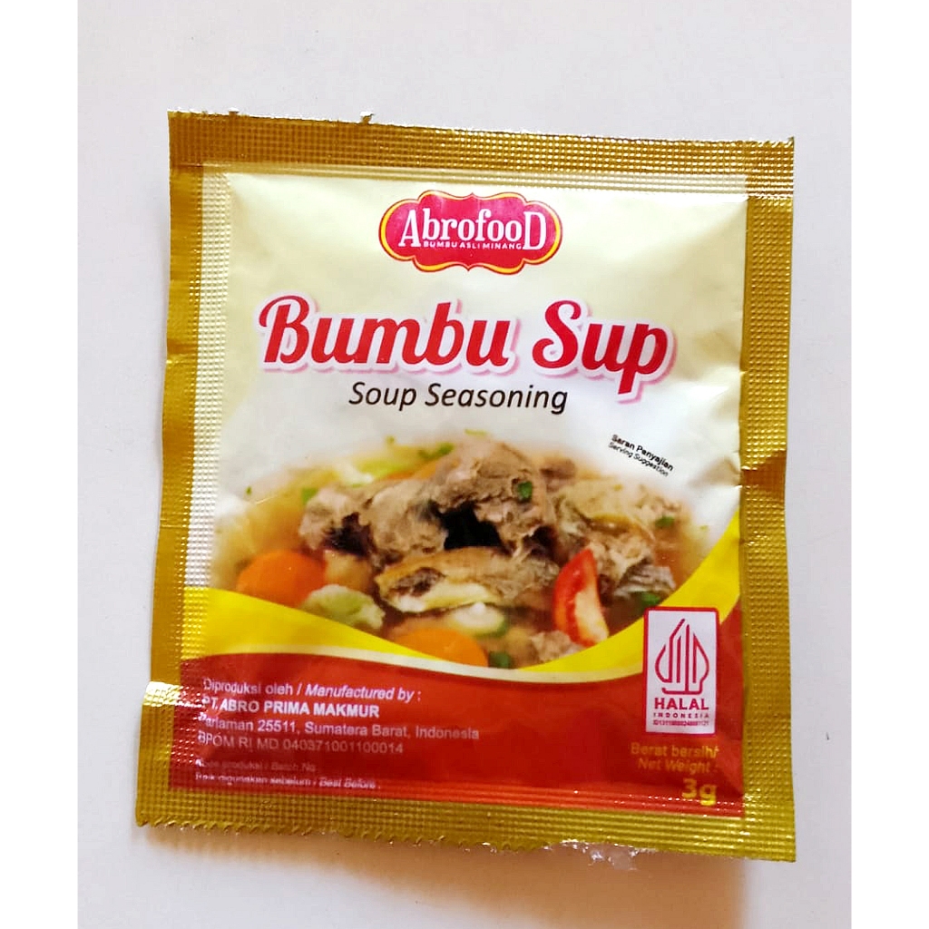 BUMBU SUP AbrofooD - 3 gr | Rempah Pilihan Khas Minang