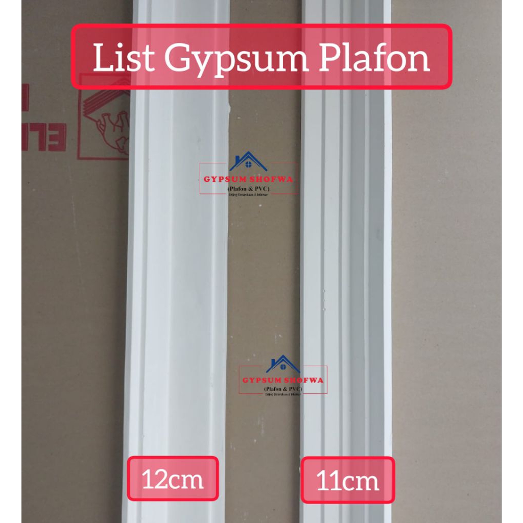 List gypsum plafon motif siku L 11 cm & 12 cm