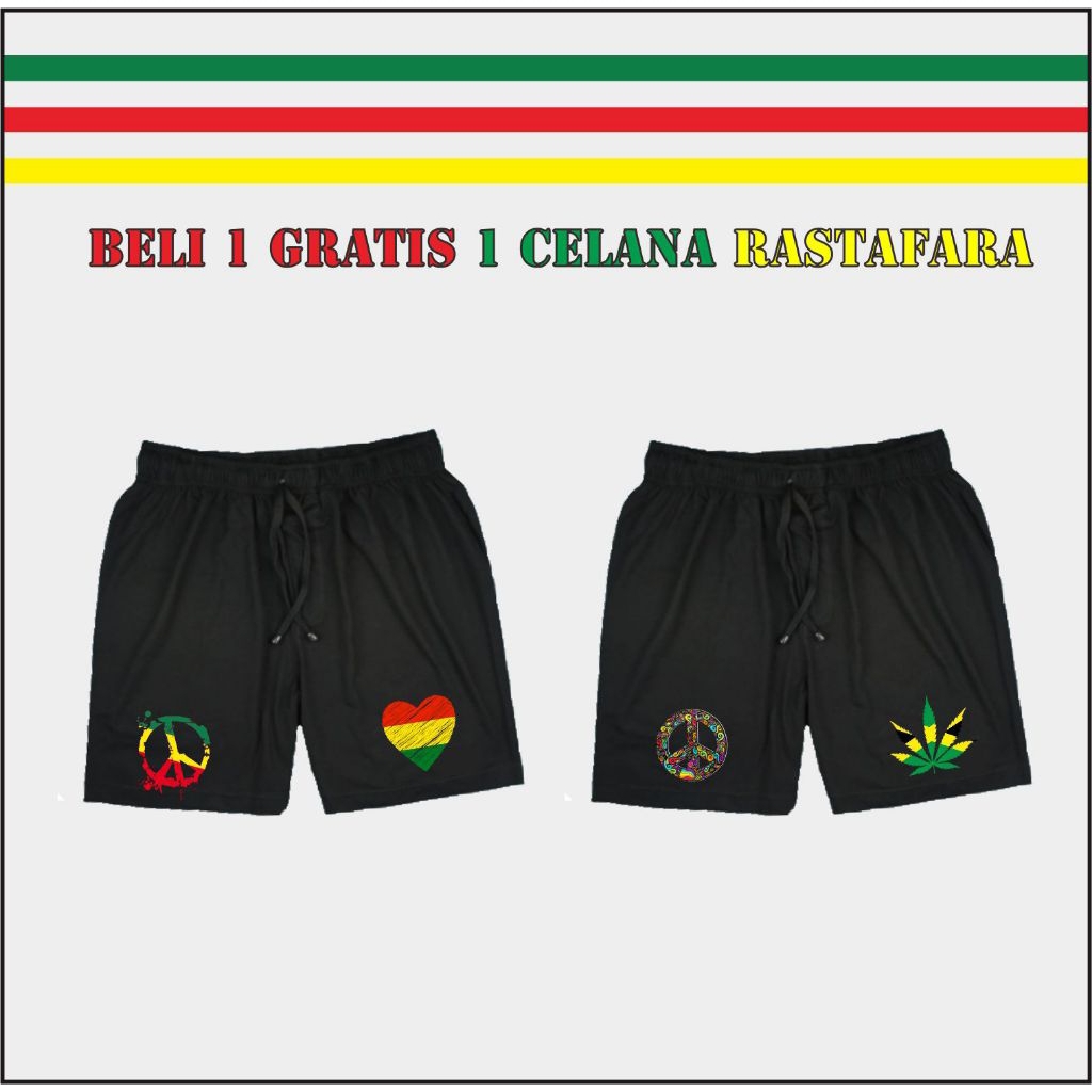 Celana BUY 1 FREE 1 Reggae Pants Bob Marley Terbaru