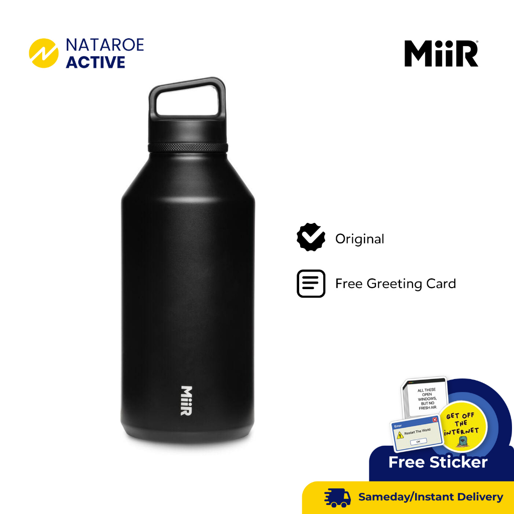 Tumbler MiiR Wide Mouth Bottle 1800 ml / 64oz - Black