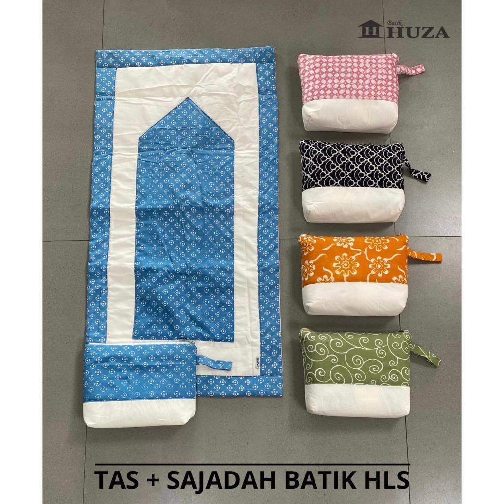 Batik HUZA Sajadah Tas + Sajadah Batik Huza Halus