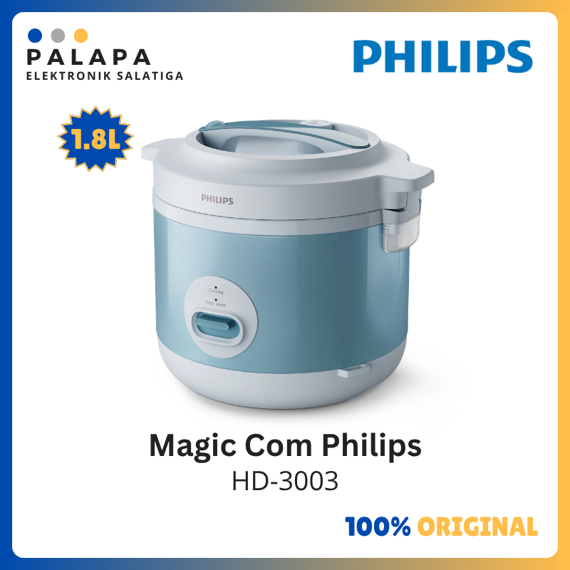 Philips HD3003 Magic Com 1.8L – Pemanas 3D Nasi Matang Merata
