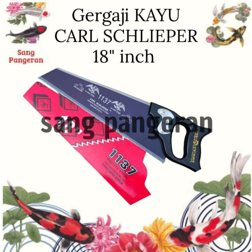 GERGAJI KAYU CAP MATA ORIGINAL CARL SCHLIEPER 18 INCH GRAJI KAYU TAJAM