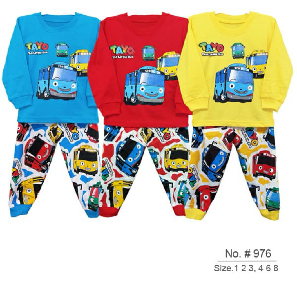 Baju Setelan Anak “Tayo The Little Bus”