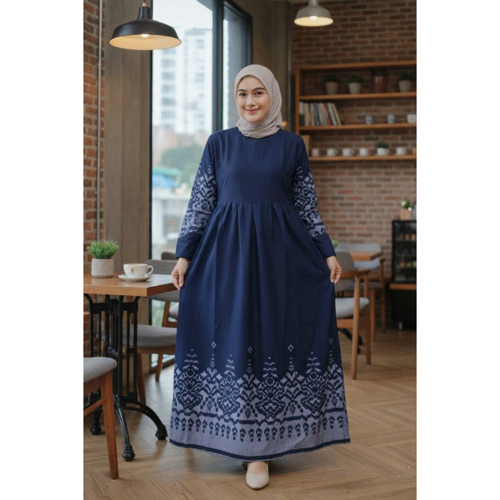 sachin and babi light blue dress Harga model dress batik wanita modern elegan Terbaru Mei 2026