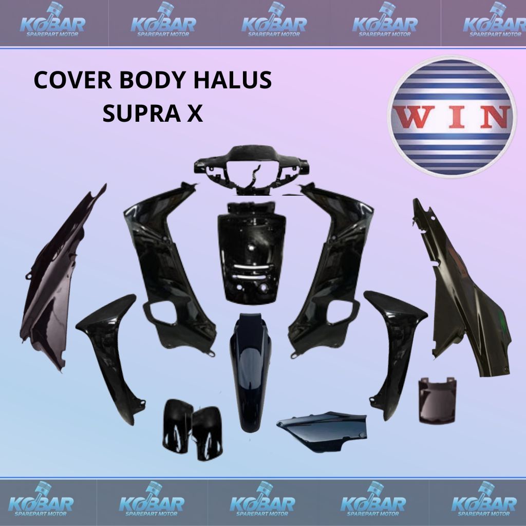 WIN COVER BODY FULL SET HALUS HONDA SUPRA X SUPRA X 100 SUPRA X CAKRAM SUPRA X TAHUN 2005