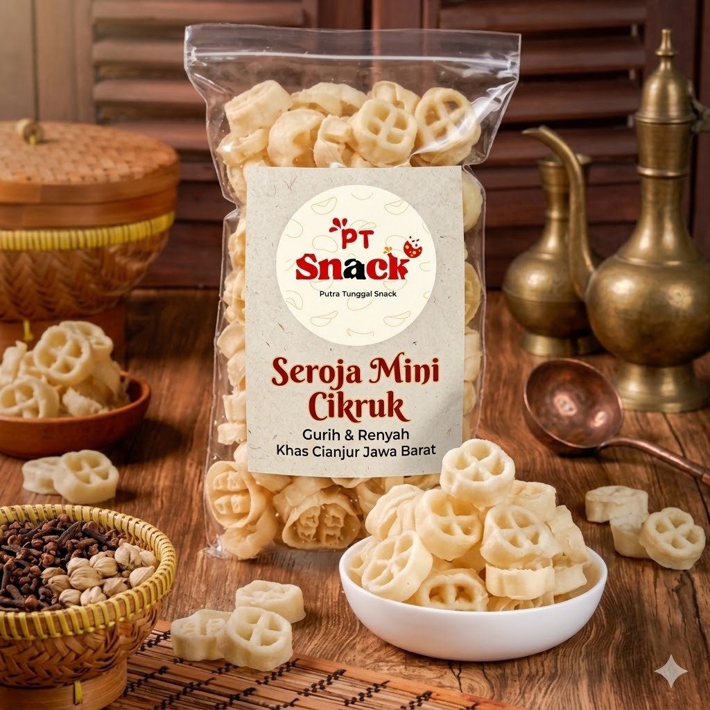 Seroja Mini Cikruk Khas Cianjur Kue Saroja Mini Asin Gurih Renyah