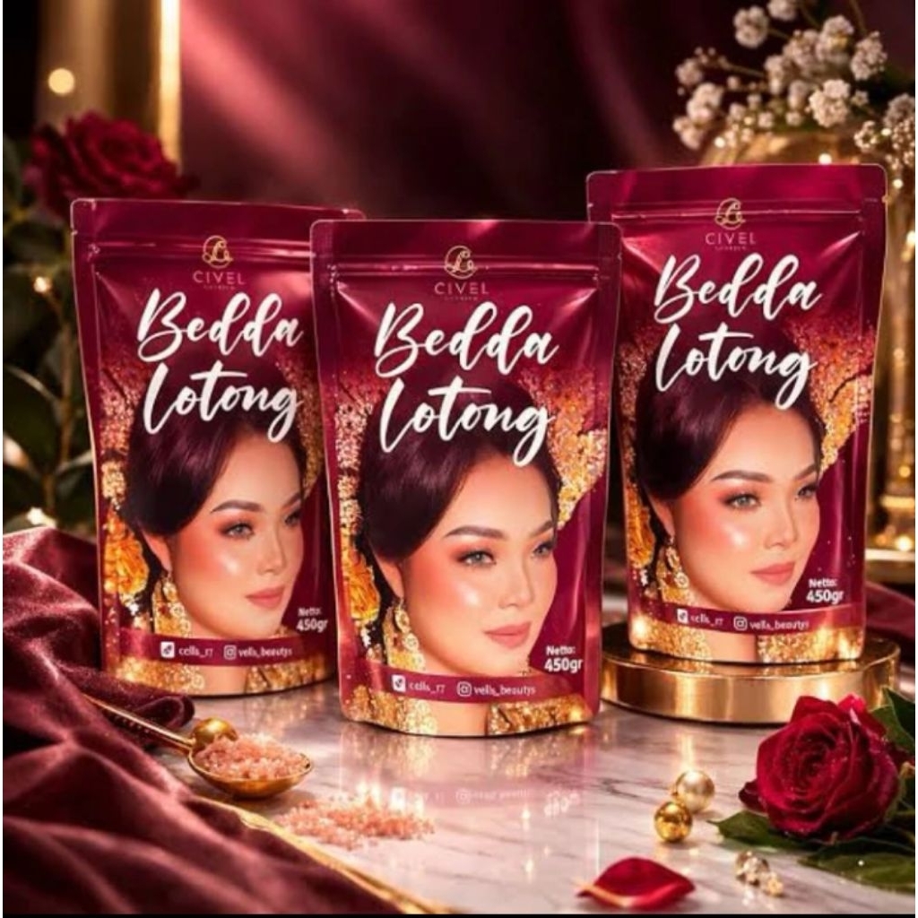 [ READY STOCK  ]   KEMASAN BARU / Lulur Bedda Lotong By VELIS STORE