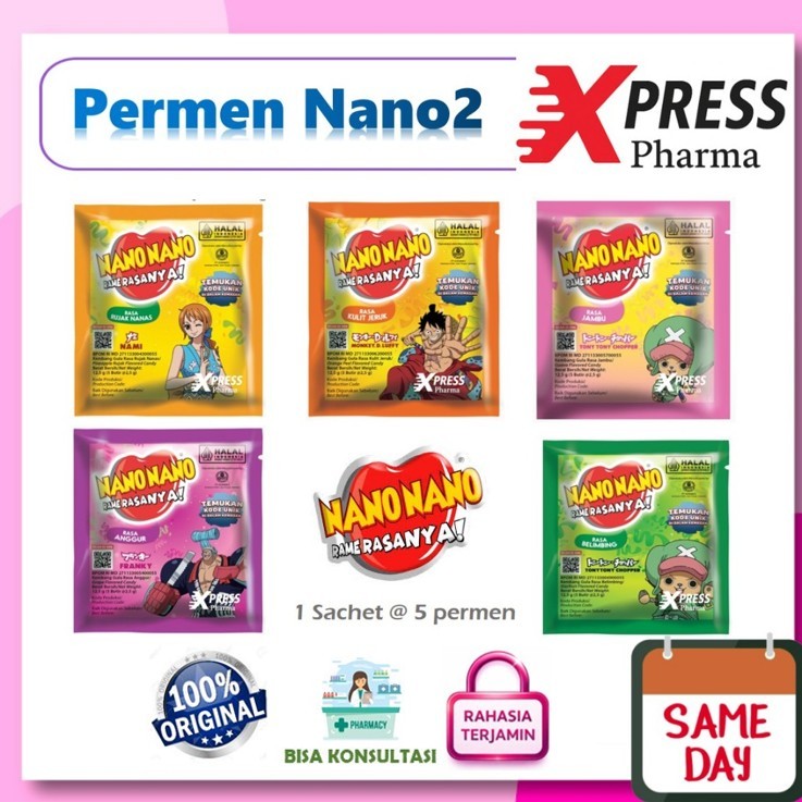 XPRESS  Nano Nano Permen Nanonano Kulit Jeruk Nano-nano Joy C