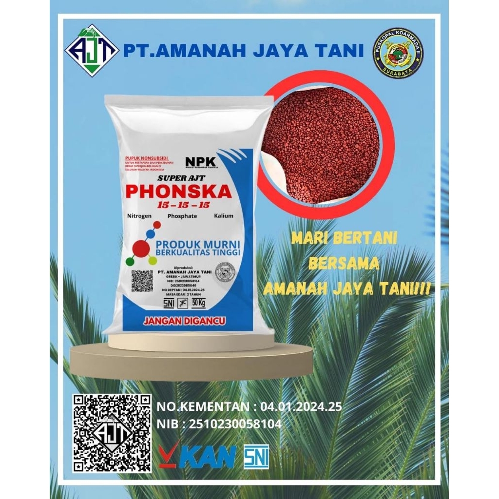 PUPUK NPK SUPER AJT PHONSKA MERAH MURAH