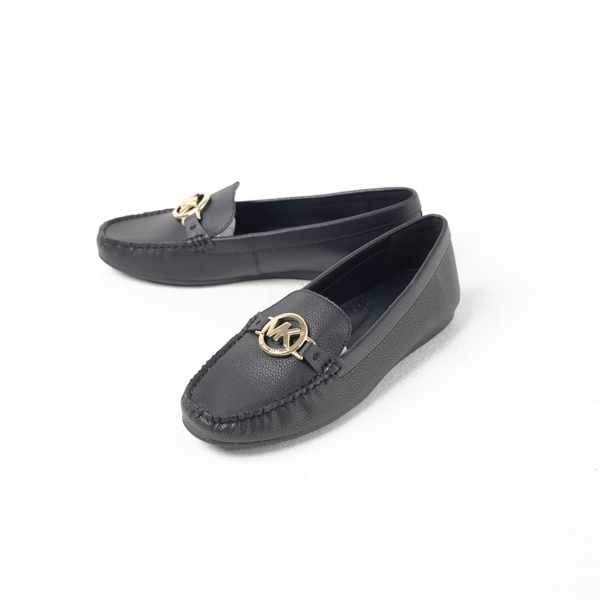 Sepatu MK GHW FULTON BLACK LOAFER 100% ORIGINAL