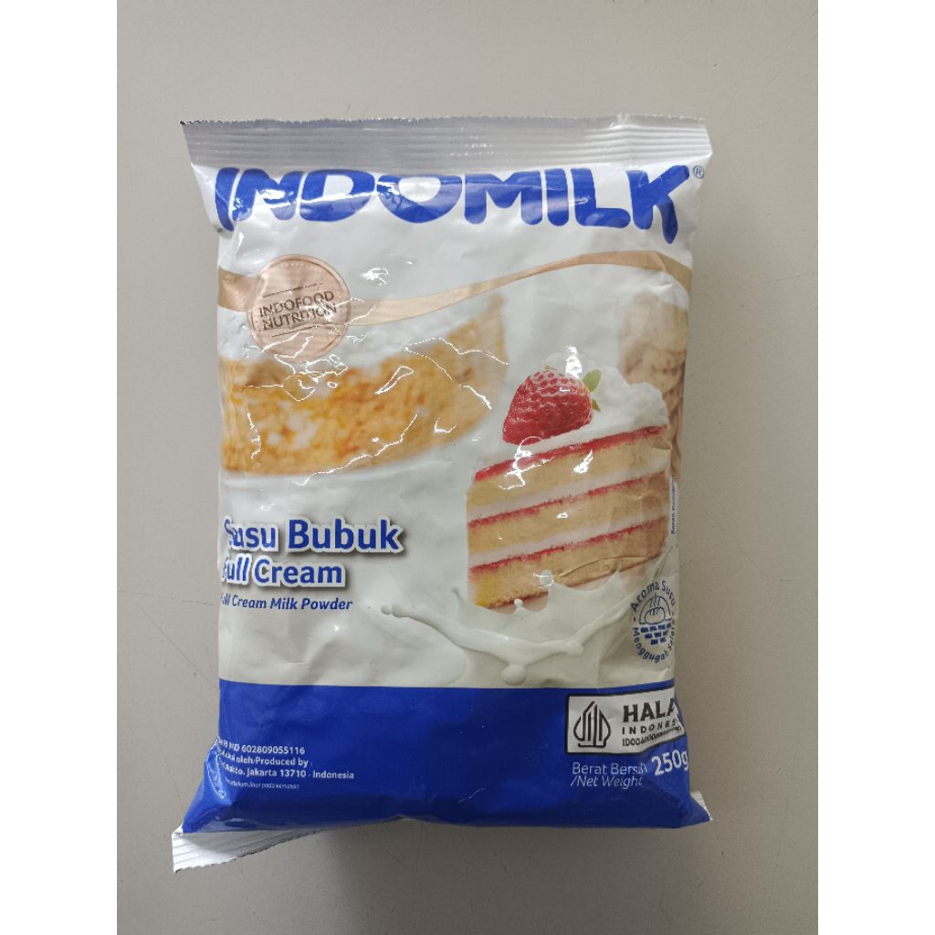 INDOMILK SUSU BUBUK FULL CREAM 250GRAM