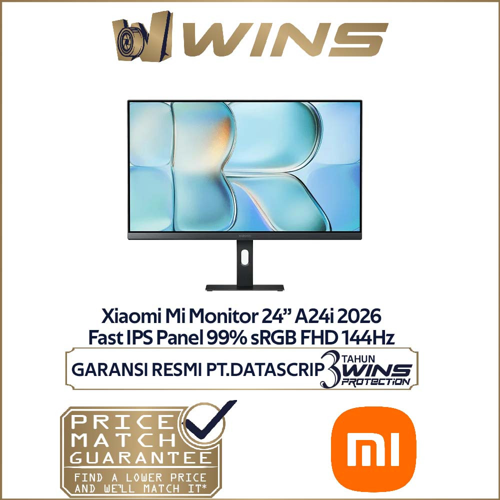 Xiaomi Mi Monitor 24" inch A24i 2026 FHD IPS 144Hz Ultra Slim GARANSI RESMI