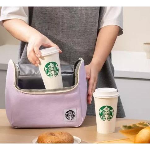 Tas Starbucks Insulated Bag Cooler Bag Tahan Panas Dingin Siren Goddess Purple Lavender Tas Bekal St